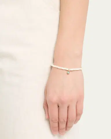 Sydney Evan Enamel Charm Clear Beaded Bracelet | Thumbnail 2