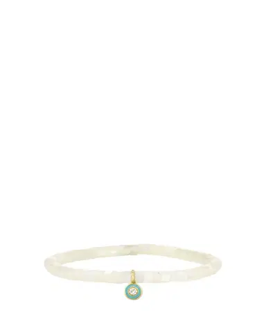 Sydney Evan Enamel Charm Clear Beaded Bracelet | Thumbnail 1