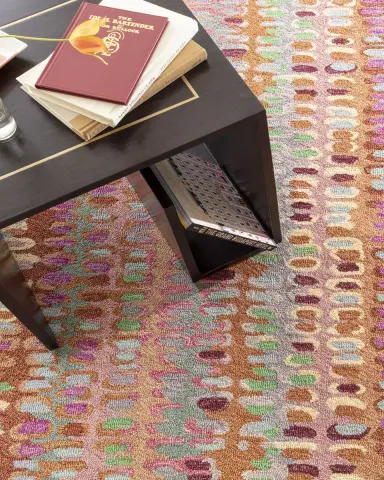 Annie Selke Paint Chip Clay Micro-Hooked Rug, 6'x 9' | Thumbnail 4