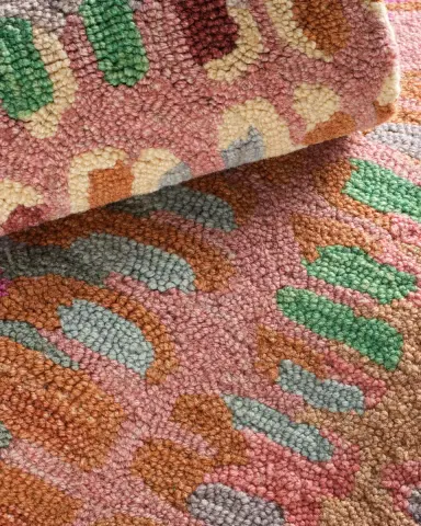 Annie Selke Paint Chip Clay Micro-Hooked Rug, 6'x 9' | Thumbnail 5