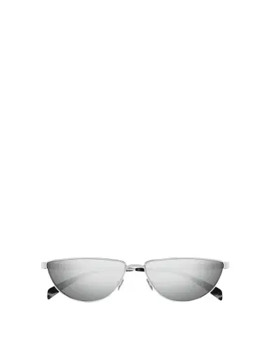 Alexander McQueen Mirrored Metal Cat-Eye Sunglasses | Thumbnail 1