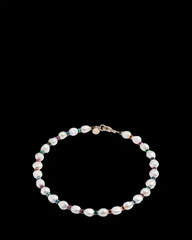 Elsie Frieda Francis Necklace with Freshwater Pearls and Heishi Beads | Thumbnail 2 Elsie Frieda Francis Necklace with Freshwater Pearls and Heishi Beads | Thumbnail 2