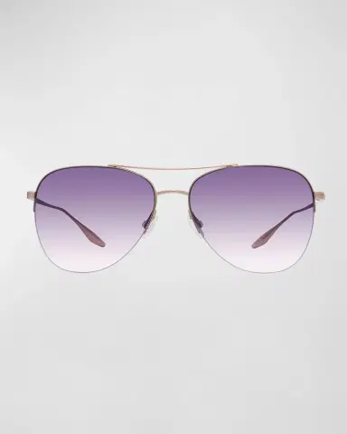 BARTON PERREIRA Chevalier Titanium Aviator Sunglasses | Thumbnail 3 BARTON PERREIRA Chevalier Titanium Aviator Sunglasses | Thumbnail 3