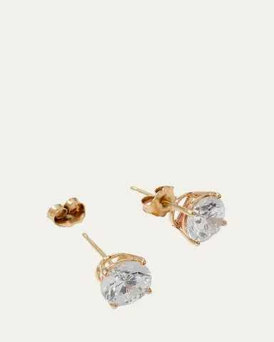 Fantasia by DeSerio 14K Yellow Gold 3.5ct Stud Earrings | Thumbnail 4