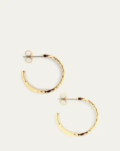 Anabel Aram Jewelry Enchanted Forest Bark Hoop Earrings | Thumbnail 4
