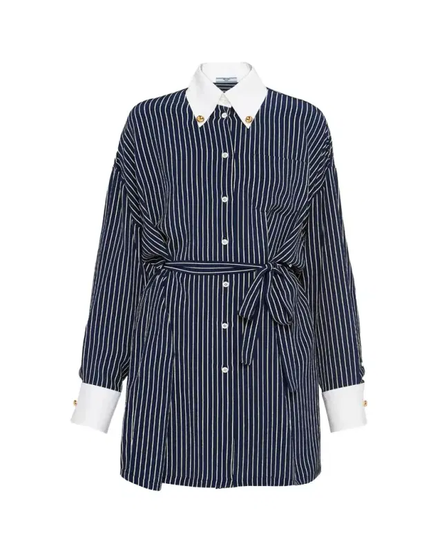Prada Marocaine Stripe Oversized Shirt