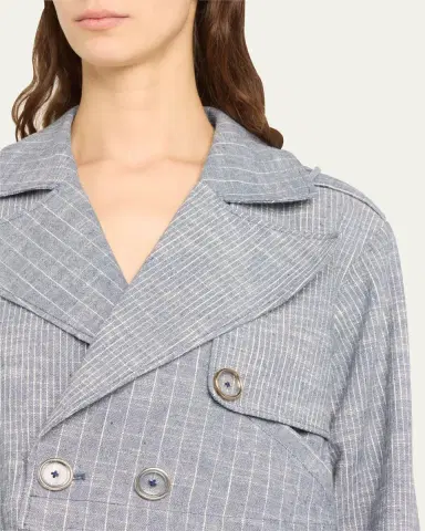 Ramy Brook Annika Striped Cropped Jacket | Thumbnail 5 Ramy Brook Annika Striped Cropped Jacket | Thumbnail 5