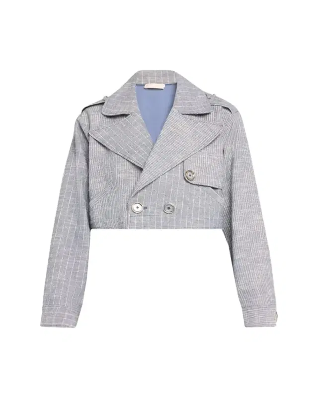 Annika Striped Cropped Jacket