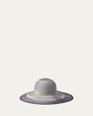 Barbisio Amos Two-Tone Straw Floppy Hat | Thumbnail 2