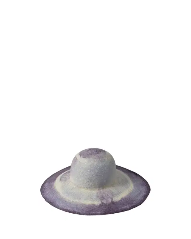 Barbisio Amos Two-Tone Straw Floppy Hat