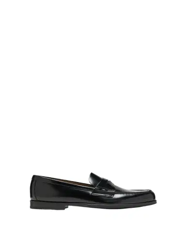 Prada Men's Brushed Leather Penny Loafers | Thumbnail 1 Prada Men's Brushed Leather Penny Loafers | Thumbnail 1