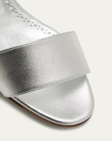 Manolo Blahnik Patopia Metallic Slingback Sandals | Thumbnail 5