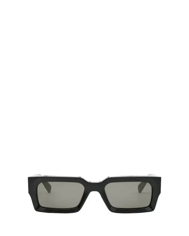 Bold 3 Dots Beveled Acetate Rectangle Sunglasses