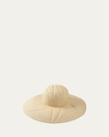 Barbisio Dalila Straw Large-Brim Hat | Thumbnail 2