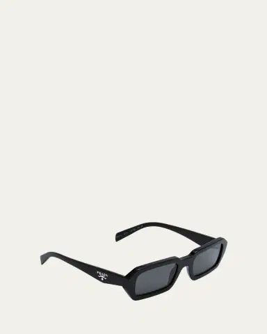 Prada Men's Acetate Rectangle Sunglasses | Thumbnail 2 Prada Men's Acetate Rectangle Sunglasses | Thumbnail 2
