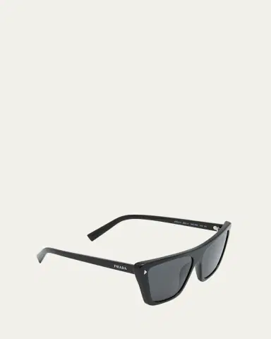 Prada Polarized Logo Acetate Butterfly Sunglasses | Thumbnail 3 Prada Polarized Logo Acetate Butterfly Sunglasses | Thumbnail 3