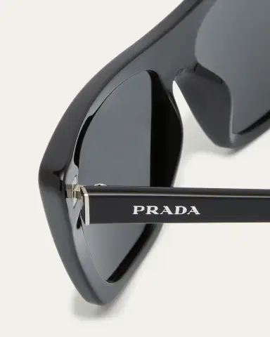 Prada Polarized Logo Acetate Butterfly Sunglasses | Thumbnail 4 Prada Polarized Logo Acetate Butterfly Sunglasses | Thumbnail 4