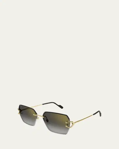 Cartier Rimless Metal Butterfly Sunglasses | Thumbnail 2 Cartier Rimless Metal Butterfly Sunglasses | Thumbnail 2