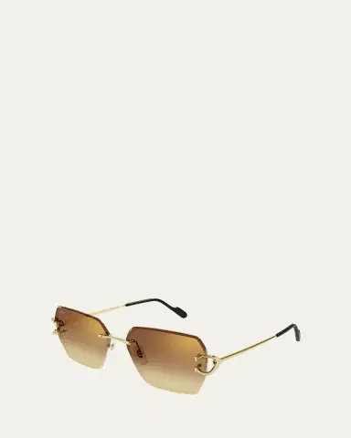 Cartier Rimless Metal Butterfly Sunglasses | Thumbnail 4 Cartier Rimless Metal Butterfly Sunglasses | Thumbnail 4
