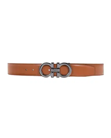 Ferragamo Men's Double Adjustable Leather Gancini Belt | Thumbnail 1 Ferragamo Men's Double Adjustable Leather Gancini Belt | Thumbnail 1