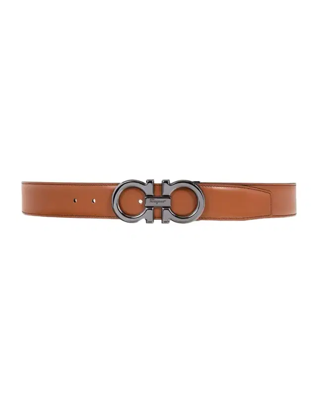 Men's Double Adjustable Leather Gancini Belt