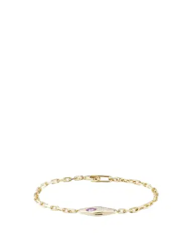 Uniform Object 18K Yellow Gold Sapphire And Diamond Mini Vessel Bracelet | Thumbnail 1 Uniform Object 18K Yellow Gold Sapphire And Diamond Mini Vessel Bracelet | Thumbnail 1