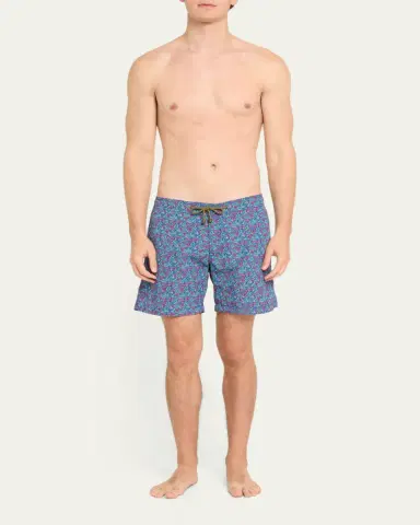 Charvet X Thorsun Men's Dotted Checks Swim Shorts | Thumbnail 2 Charvet X Thorsun Men's Dotted Checks Swim Shorts | Thumbnail 2