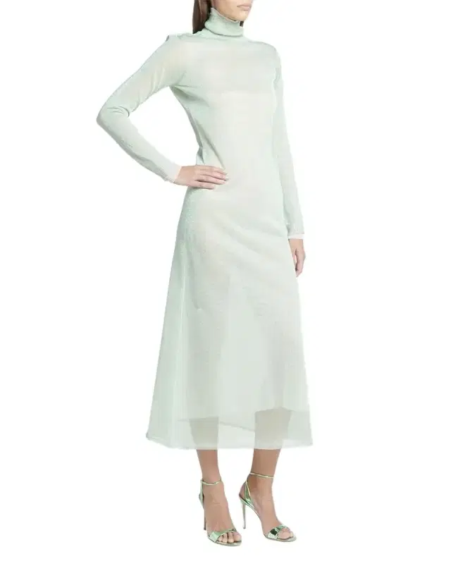 Giorgio Armani Double-Layer Open-Back Lurex Jersey Midi Dress