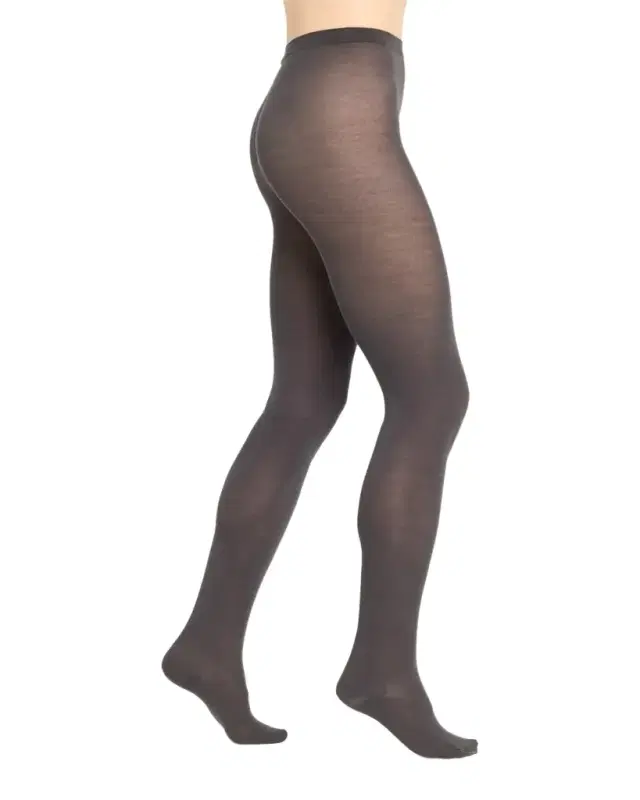 Merino Wool Tights, Black