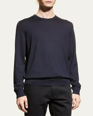 Zegna Men's Cashmere Crewneck Sweater | Thumbnail 4