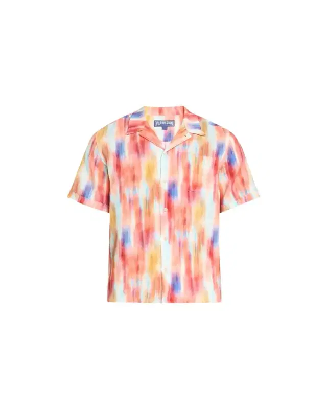 Men's Ikat-Print Short-Sleeve Shirt