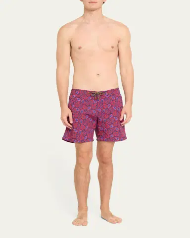 Charvet X Thorsun Men's Large Paisley Swim Shorts | Thumbnail 2 Charvet X Thorsun Men's Large Paisley Swim Shorts | Thumbnail 2