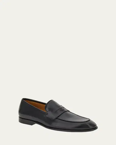 Ferragamo Men's Funes Leather Penny Loafers | Thumbnail 5 Ferragamo Men's Funes Leather Penny Loafers | Thumbnail 5