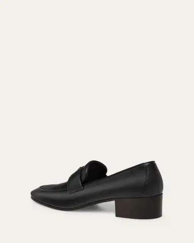 Bougeotte Leather Medallion Heeled Loafers | Thumbnail 2 Bougeotte Leather Medallion Heeled Loafers | Thumbnail 2