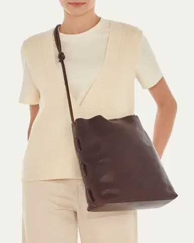 Il Bisonte Snodo Knot Leather Shoulder Bag | Thumbnail 5