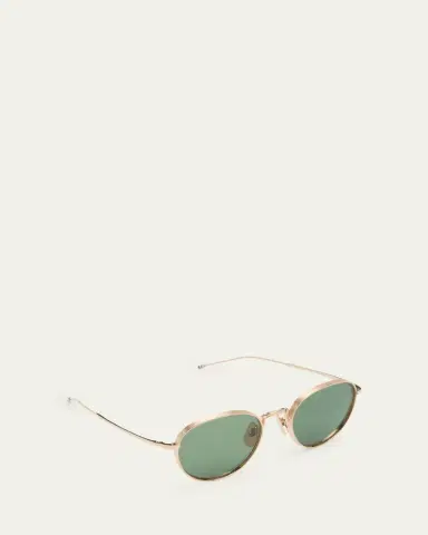 Thom Browne Men's Titanium Round Sunglasses | Thumbnail 2