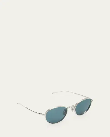Thom Browne Men's Titanium Round Sunglasses | Thumbnail 7