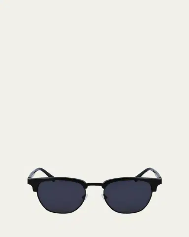 Ferragamo Men's Timeless Acetate-Metal Square Sunglasses | Thumbnail 5