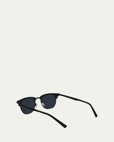 Ferragamo Men's Timeless Acetate-Metal Square Sunglasses | Thumbnail 7