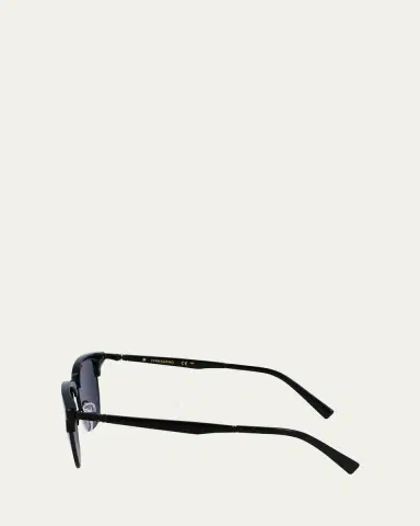 Ferragamo Men's Timeless Acetate-Metal Square Sunglasses | Thumbnail 8