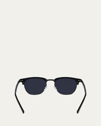 Ferragamo Men's Timeless Acetate-Metal Square Sunglasses | Thumbnail 9