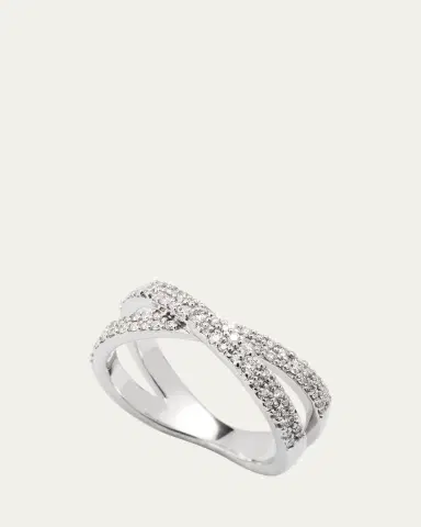 Lana 14K Gold Flawless Diamond Vanity Crisscross Ring | Thumbnail 3