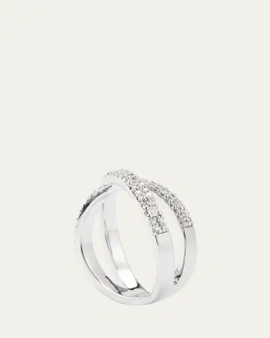 Lana 14K Gold Flawless Diamond Vanity Crisscross Ring | Thumbnail 4