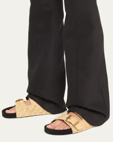 Isabel Marant Lennyo Rattan Dual-Buckle Slide Sandals | Thumbnail 2