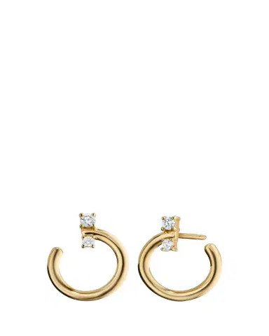 Monica Rich Kosann 18k Gold Small Galaxy Wrap Hoop Earrings | Thumbnail 1 Monica Rich Kosann 18k Gold Small Galaxy Wrap Hoop Earrings | Thumbnail 1
