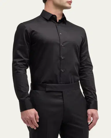 Giorgio Armani Men's Basic Sport Shirt | Thumbnail 4