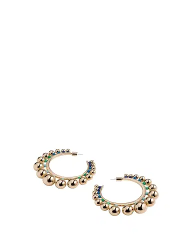 Elsie Frieda Graduated Ball Hoop Earrings | Thumbnail 1