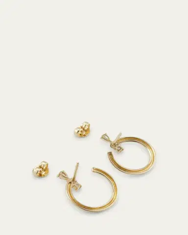MONICA RICH KOSANN 18k Gold Medium Galaxy Wrap Hoop Earrings | Thumbnail 4 MONICA RICH KOSANN 18k Gold Medium Galaxy Wrap Hoop Earrings | Thumbnail 4