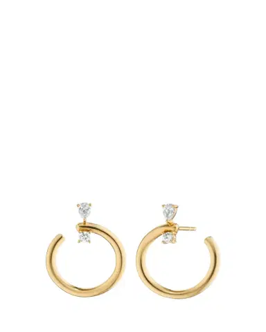MONICA RICH KOSANN 18k Gold Medium Galaxy Wrap Hoop Earrings | Thumbnail 1 MONICA RICH KOSANN 18k Gold Medium Galaxy Wrap Hoop Earrings | Thumbnail 1