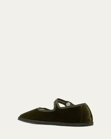Vibi Venezia Velvet Mary Jane Ballerina Flats | Thumbnail 4